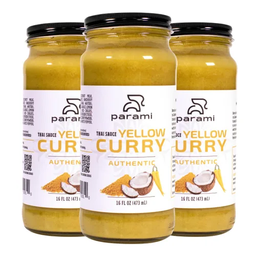 Vista 11 de Parami Salsa de curry tailandés tamaño 16 onzas (sin gluten, sin lácteos, sin nueces) (paquete de 1, verde)