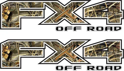 Vista 14 de FX2 - Calcomanías deportivas F para camión, 4 x 4, lado de la cama (juego de 2)