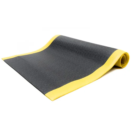 Vista 4 de Bertech - Alfombrilla de espuma de vinilo antifatiga, 3 pies de ancho x 3 pies de largo x 3/8 pulgadas de grosor, patrón texturizado