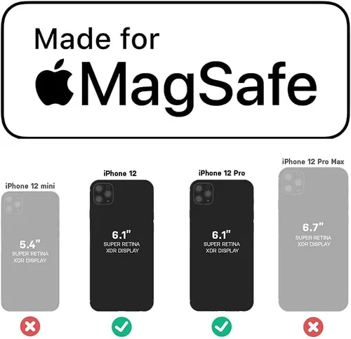 Vista 2 de OtterBox Symmetry - Funda con MagSafe para iPhone 12 y iPhone 12 PRO (solamente), embalaje no minorista, transparente
