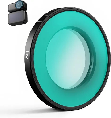 Vista 9 de Haoge Filtro de difusión negra de 1/4 para DJI Osmo Nano, filtro de lente de niebla cinematográfica de ensueño, filtro de vidrio óptico HD
