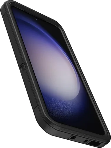 Vista 3 de OtterBox Funda para Galaxy S23 - Serie Defender - Negra, resistente y duradera - con protección de puertos - Solo la funda - Protección microbiana