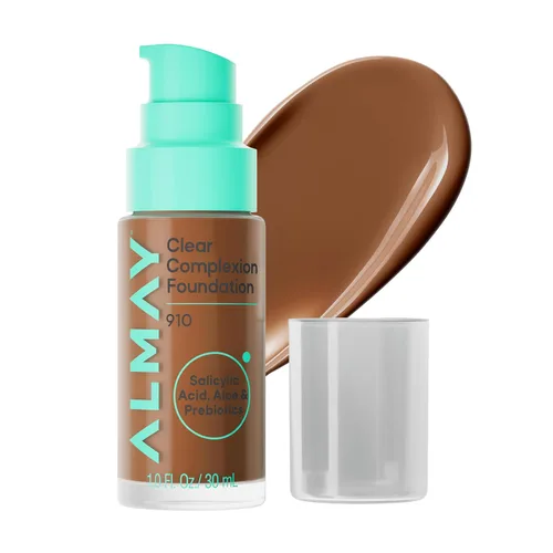 Vista 16 de Almay Clear Complexion - Base de maquillaje para acné con ácido salicílico, cobertura media, acabado mate suave, hipoalergénico, libre de crueldad