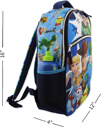 Vista 7 de Disney Toy Story 4 - Mochila escolar para niña (16.0 in), color azul