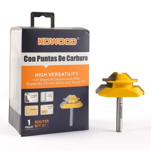 Vista 7 de Broca de rebajadora de 45°, herramientas profesional para corte de madera