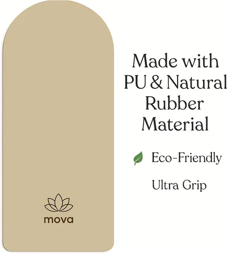 Vista 4 de ArchBalance - Alfombrilla de yoga – Material de poliuretano y goma natural, diseño minimalista en forma de arco, 0.177 in de grosor, extra larga
