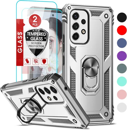 Vista 110 de LeYi Funda para Moto G Stylus 2022 4G (no compatible con 5G), funda para Moto G Stylus con 2 protectores de pantalla, funda protectora de grado Oro
