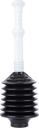 Vista 10 de JS Jackson Supplies - Émbolo de WC profesional de fuelle acordeón, empuje de alta presión elimina obstrucciones resistentes de inodoros obstruidos