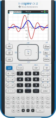 Vista 2 de Texas Instruments TI-Nspire CX II Calculadora gráfica a color con software para estudiantes (PC/Mac) Blanco 3.54 x 7.48 pulgadas