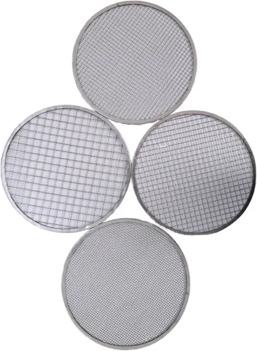 Vista 3 de Tamiz de suelo multiusos con mango Incluye 4 mallas intercambiables Ideal para tamizar suelo, rocas, compost y desechos