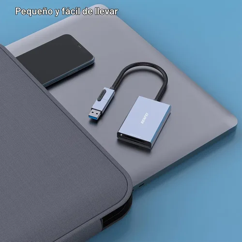 Vista 6 de BENFEI Lector de tarjetas SD 4.0, lector de tarjetas de memoria USB-C/USB-A 2 en 1, para tarjetas SDXC, SDHC, SD, MMC, RS-MMC, Micro SDXC, Micro SD