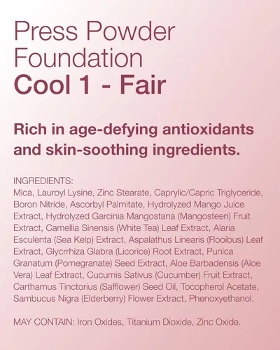 Vista 9 de Mineral Fusion Base de maquillaje en polvo prensado, polvo facial con acabado mate para piel clara con subtonos rosa/rojo, maquillaje natural