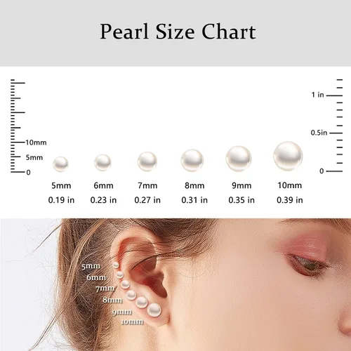 Vista 7 de Bunny Necklace For Women 925 Sterling Silver Rabbit Pearl Pendant Love Epoxy Eye With Black CZ Freshwater Pearls Jewelry Gifts For Animal Lover