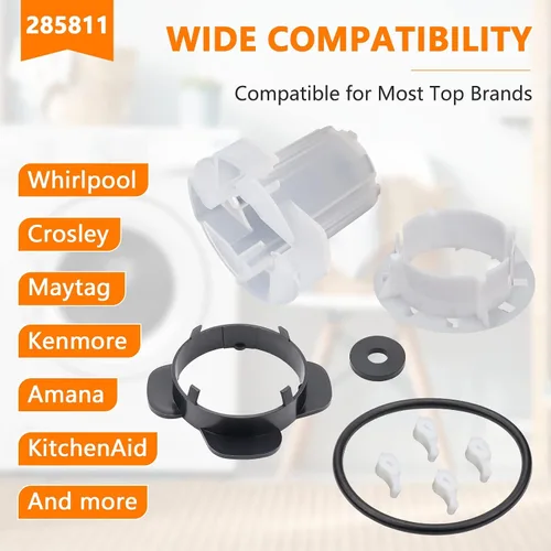 Vista 7 de 285811 Kit de reparación de agitador de leva mediano, compatible con lavadoras Whirlpool, reemplaza AP3138838, 2744, 285746, 285811VP