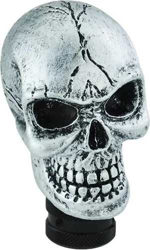 Vista 6 de Palanca de cambios con forma de calavera para palanca de cambios de velocidad, ajuste universal para la mayoría de los coches