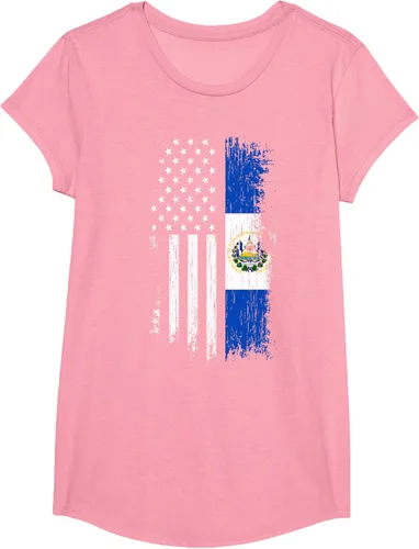 Vista 78 de Camiseta de la bandera de Estados Unidos salvadoreño - Camiseta de El Salvador USA