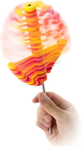 Vista 12 de Mini Lollipopter ARTE PARA JUGAR Twist to Transform Motion, Fibonacci Golden Ratio Design by John Edmark, Stress Relief for Office & Home, Fun Gift