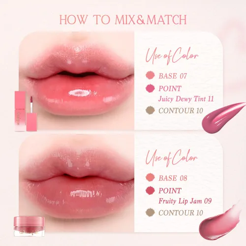 Vista 7 de dasique Lápiz labial Mood Blur 08 Over Pink, 0.03 oz (0.9 g)