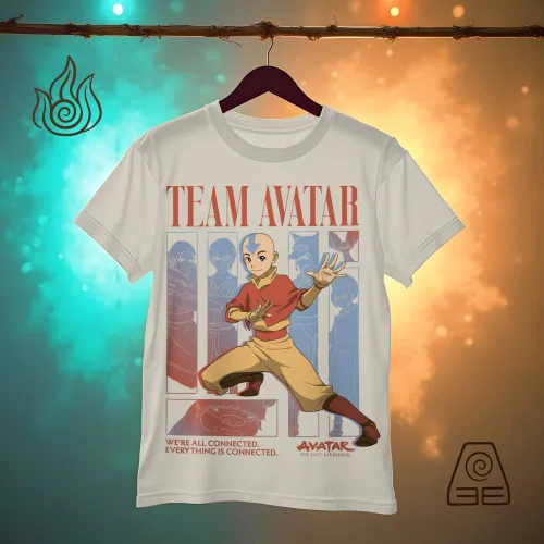 Vista 6 de Nickelodeon Paquete de 2 camisetas para niños Avatar y Airbending para niños