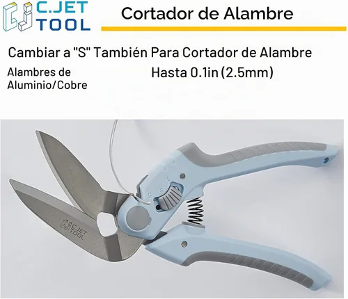 Vista 7 de C.JET TOOL Cortador de alfombras de alta resistencia de 8 pulgadas, multiusos, profesional de agarre suave de acero inoxidable (azul)