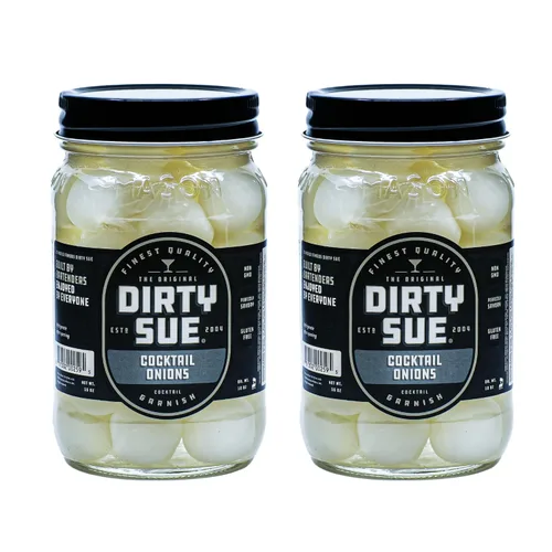 Vista 11 de Dirty Sue Aceitunas rellenas y cebollas - Juego de 2 tarros de 16 onzas (queso azul)