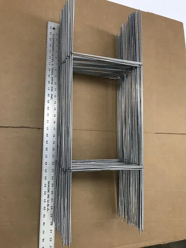 Vista 4 de Paquete de 50 letreros de 30 x 10 pulgadas para patio, uso con letreros corrugados de 0.157 in o 0.197 in, paquete de 50 estacas de alambre