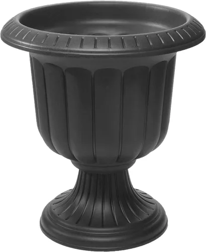 Vista 10 de Novelty - Maceta clásica tipo jarrón negra, 38148.04 Negro