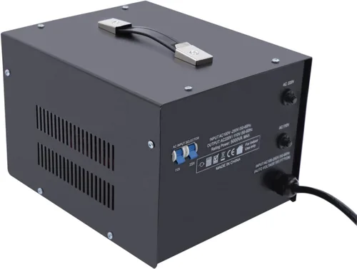 Vista 5 de Medidor resistente del regulador del transformador del convertidor del voltaje de 5000 vatios - paso arriba/abajo 110V/220V