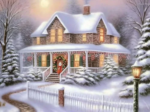 Vista 9 de VAIIEYO Kits de arte de diamantes para adultos, Papá Noel, kit de arte de diamantes 5D para principiantes, Navidad, pintura de bricolaje