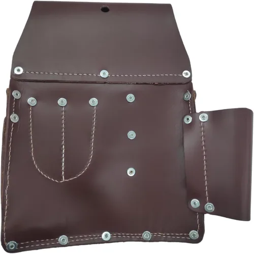 Vista 5 de Zeluga 11 Pocket Pro Bolsa de cuero para paneles de yeso, color cereza