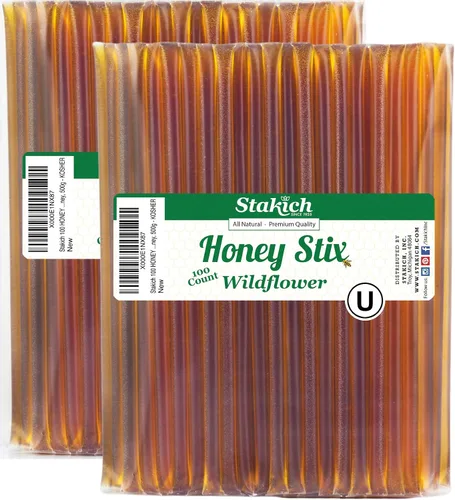 Vista 12 de Stakich Stix de Miel de Flor Silvestre (100 Stix)