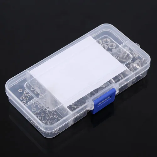Vista 2 de Juego de tornillos y tuercas de acero inoxidable 304 tornillos de cabeza plana Kit surtido de tuercas M2 M2.5 M3 M4 M5