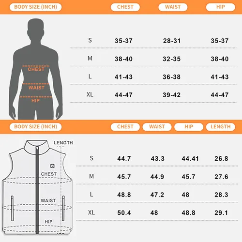 Vista 7 de bellaciao Heated Vest 5v 2a USB Charging Heating Vest for Men Women not included battery