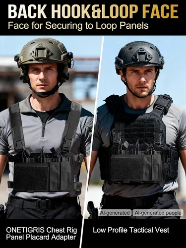 Vista 6 de OneTigris Triple Mag Pouch with Utility Pouch Tactical Placard