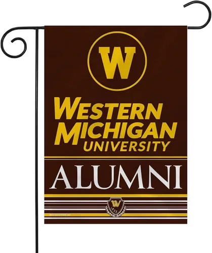 Vista 38 de Rico Industries NCAA Alumni - Bandera de jardín de doble cara de 13 x 18 pulgadas