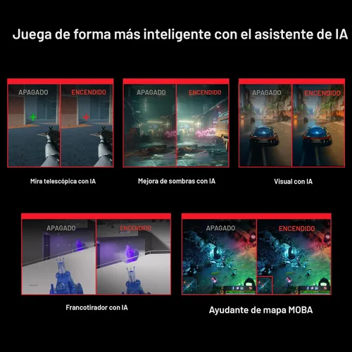 Vista 6 de ASUS ROG Swift OLED 27" 1440P Monitor para juegos (PG27AQDP) - WOLED, QHD, 480Hz, 0.03ms, compatible con G-SYNC, disipador de calor personalizado
