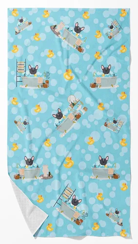 Vista 38 de Caroline's Treasures WDK5738BTLG Airedale - Toalla de baño grande para bañera