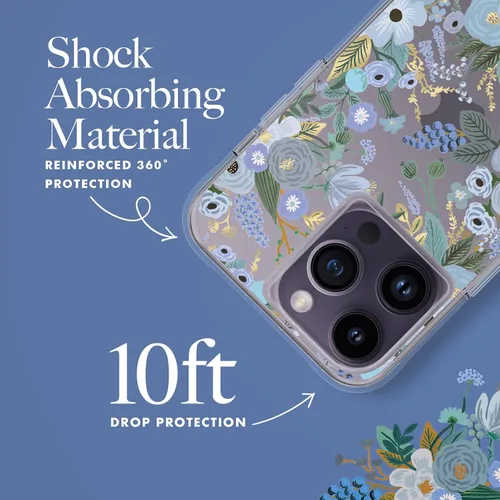 Vista 3 de Rifle Paper Co. Funda para iPhone 14 Pro Max [Funciona con cargador inalámbrico] [Protección contra caídas de 10 pies] Bonita funda para iPhone