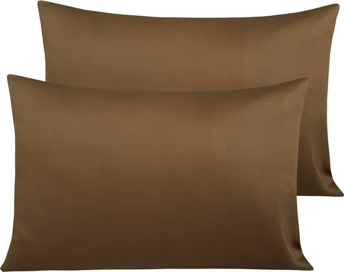 Vista 50 de NTBAY Fundas de Almohada de Algodón Egipcio Queen - Juego de 2, Fundas de Almohada de Algodón de 500 Hilos - Fundas de Almohada Suaves