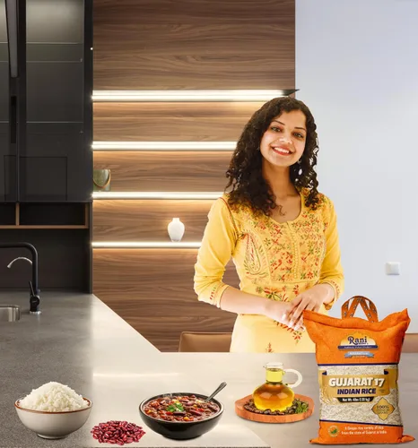 Vista 5 de Rani Gujarat 17 Arroz indio 64 oz (4 libras) 4.0 lbs Bolsa de tela ~ Todo natural Apto para gluten Vegano Kosher Calidad de exportación