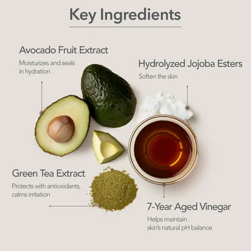Vista 3 de 107 Mascarilla facial de aguacate, paquete de 5 hojas, infundida con aguacate y niacinamida, nutritiva e hidratante para pieles secas y sensibles