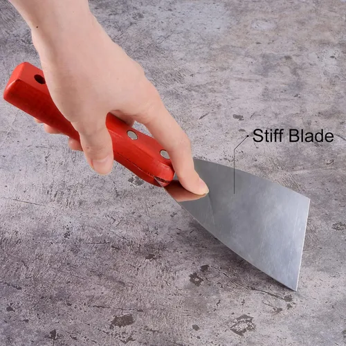 Vista 5 de uxcell Raspador de masilla 1" acero inoxidable masilla cuchillos mango de madera para yeso masilla masilla