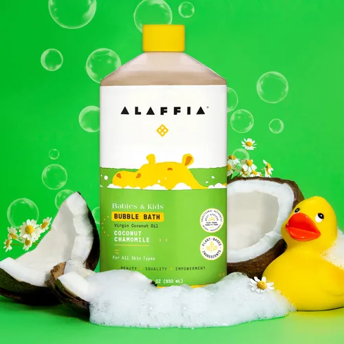 Vista 7 de Alaffia baño de burbujas de coco para bebé