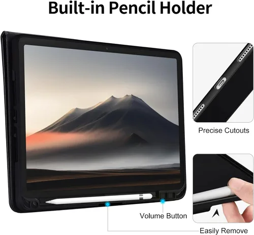 Vista 2 de Funda para Samsung Galaxy Tab A11 Plus/A9+ Plus de 11 pulgadas Negro