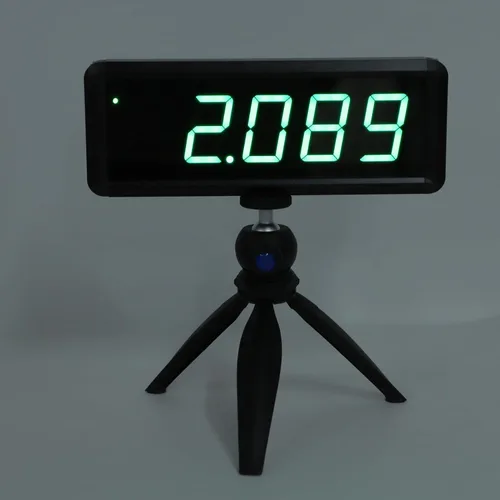 Vista 9 de Temporizador láser inalámbrico para sprints, reloj de carreras infrarrojo alimentado por batería, cronómetro con reflector y soportes, temporizador