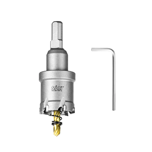 Vista 56 de SALI Kit de sierra perforadora TCT de 1 pulgada (1.024 in) con punta de carburo de tungsteno con broca piloto chapada en titanio para metal, acero