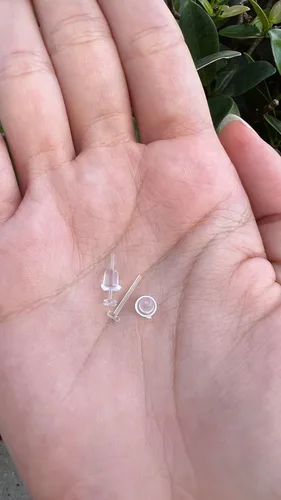 Vista 8 de Satix Retenedores de piercing transparentes de estilo mixto para cirugía de trabajo, retenedor de aretes transparente Bioflex, retenedor de anillos