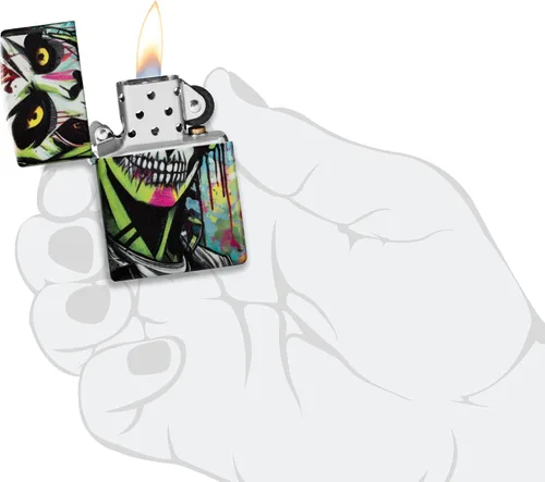 Vista 5 de Zippo Encendedor Gasolina 540 Color Punk Zombie 60007395 Sin Llenar