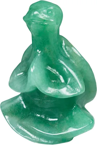 Vista 10 de Escultura de meditación de tortuga marina de fluorita, escultura de yoga tallada a mano, decoración espiritual, regalo de equilibrio de chakras