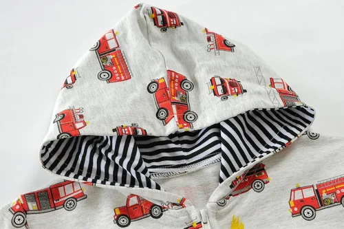 Vista 4 de Sudadera con capucha para niños pequeños, sudadera con capucha para bebé, con cremallera, abrigo de manga larga para invierno, camisas con capucha